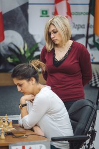 Almira Skripchenko (FRA)  and Bela Khotenashvili (GEO)