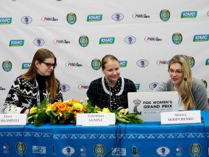 Eteri Kublashvili, Valentina Gunina (RUS) and Almira Skripchenko (FRA)