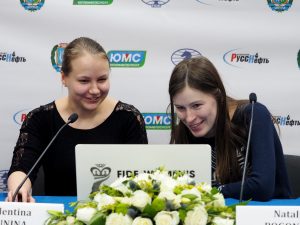 Valentina Gunina (RUS) and Natalia Pogonina (RUS)