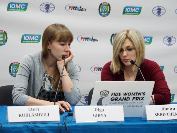 Olga Girya (RUS)  and Almira Skripchenko (FRA)